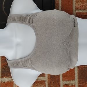 Reebok Gray/Tan Sports Bra Size S
